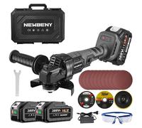 Meuleuse d'angle - NEWBENY - NewBeny - 125 mm - 600W - Sans fil 2x2000mAh