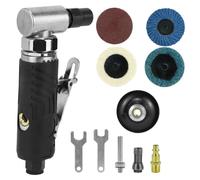 Meuleuse d'angle pneumatique - Angle de 90° - Livrée avec disques abrasifs - Kit d'accessoires