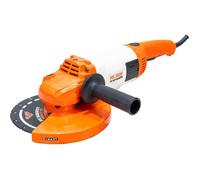 RURIS Meuleuse d’angle électrique RA2400S 2400W, disque 230 mm, Soft Start, poignée soft grip réglable, outil puissant pour coupe et meulage métal, béton, pierre, bois
