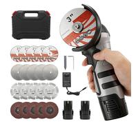 Meuleuse d'angle sans fil, 16,8 V, 2 x 2000 mAh, 75 mm, 14 000 tr/min