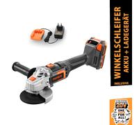 FUXTEC Meuleuse d'angle sans fil 20V FX-E1WS20 SET avec 1 x batterie 2Ah, 1 x chargeur 1A