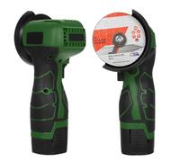 Meuleuse d'angle sans fil 7000RPM Outil de meulage électrique Mini meuleuse avec 2Pcs 16.8V 2000mAh Battery and Cutting Blade for Cutting Polished Brick Wood Stone Steel