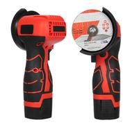 Meuleuse d'angle sans fil 7000RPM Outil de meulage électrique Mini meuleuse avec 2Pcs 16.8V 2000mAh Battery and Cutting Blade for Cutting Polished Brick Wood Stone Steel