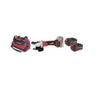 Meuleuse d'angle sans fil AGB L2025, Ø 115 mm, 18 V, 2 batteries, 5 Ah, sac, STAYER