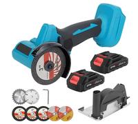 Meuleuse d'angle sans fil Akku Mini - 21V - 24000 RPM - Diamètre du disque : 125 mm - Pour découpe, meulage et polissage - Livrée avec 2 batteries