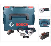 Meuleuse d'angle sans fil Bosch GWS 12V-76 Professional 12 V 76 mm sans balais + 1 batterie 3,0 Ah + L-Boxx - sans chargeur