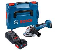 Meuleuse d'angle sans fil Bosch GWS 18V-10 P Professional 18 V 125 mm sans balais + 1 batterie ProCORE 5,5 Ah + chargeur + L-Boxx