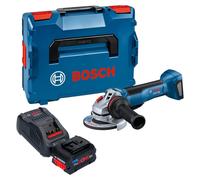 Meuleuse d'angle sans fil Bosch GWS 18V-10 P Professional 18 V 125 mm sans balais + 1 batterie ProCORE 8,0 Ah + chargeur + L-Boxx