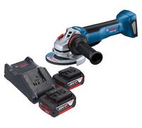 Meuleuse d'angle sans fil Bosch GWS 18V-10 P Professional 18 V 125 mm sans balais + 2 batteries 5,0 Ah + chargeur