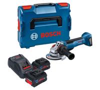 Meuleuse d'angle sans fil Bosch GWS 18V-10 P Professional 18 V 125 mm sans balais + 2 batteries ProCORE 8,0 Ah + chargeur + L-Boxx