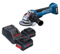 Meuleuse d'angle sans fil Bosch GWS 18V-10 P Professional 18 V 125 mm sans balais + 2 batteries ProCORE 8,0 Ah + chargeur
