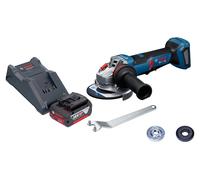 Meuleuse d'angle sans fil Bosch GWS 18V-11 PS 18 V 125 mm sans balais + 1 batterie 4,0 Ah + chargeur