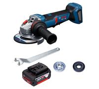 Meuleuse d'angle sans fil Bosch GWS 18V-11 PS 18 V 125 mm sans balais + 1 batterie 5,0 Ah - sans chargeur