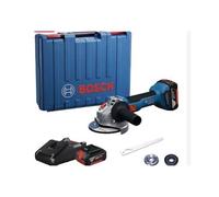 Meuleuse d'angle sans fil Bosch GWS 18V-8 Professional; 125 mm; 18 V; 2x4 0 Ah accu.; avec étui
