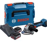 Meuleuse d'angle sans fil Bosch GWS 18V-8 Professional 18 V 125 mm Brushless + 2 batteries 4,0 Ah + chargeur + L Boxx