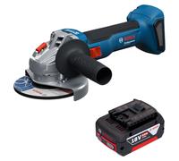 Meuleuse d'angle sans fil Bosch GWS 18V-8 Professional 18 V 125 mm sans balais + 1 batterie 5,0 Ah - sans chargeur