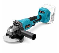Meuleuse d'Angle sans Fil Brushless 21V KATSU FIT-BAT, 115mm avec Moteur sans Balais pour Couper Polir le Meulage, 3 Vitesses, Piles non Incluses (Machine Uniquement) 102606