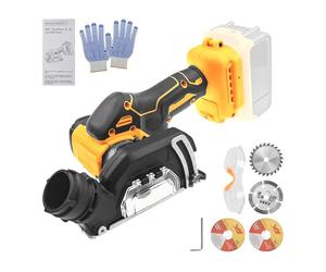 Meuleuse d'angle sans fil compatible avec Dewalt 20 V batterie, outil de coupe sans fil 20 000 tr/min, moteur brossé avec 4 lames de 7,6 cm pour coupe du bois, du plastique, du métal