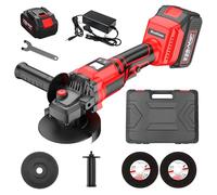 Meuleuse d'angle sans fil HEYLAD 21V - moteur rouge sans balais et interface numérique