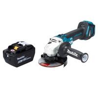 Meuleuse d'angle sans fil Makita DGA 511 Z 18 V 125 mm sans balais + 1 batterie 9,0 Ah - sans chargeur