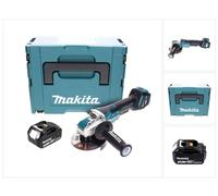 Meuleuse d'angle sans fil Makita DGA 519 F1J 18 V 125 mm Brushless X-Lock + 1 batterie 3,0 Ah + Makpac - sans chargeur