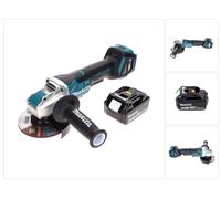 Meuleuse d'angle sans fil Makita DGA 519 G1 18 V 125 mm Brushless X-Lock + 1 batterie 6,0 Ah - sans chargeur