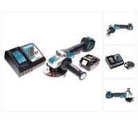 Meuleuse d'angle sans fil Makita DGA 519 RT1 18 V 125 mm sans balais X-Lock + 1 batterie 5,0 Ah + chargeur