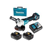 Meuleuse d'angle Makita Aku avec régulation 125mm Li-ion LXT 18V/3.0Ah, Makpac DGA511RFJ