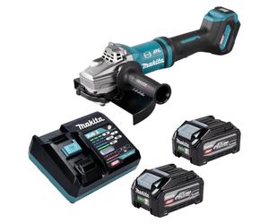Meuleuse d'angle sans fil Makita GA 038 GU201 40 V max. 230 mm sans balais + 2 batteries 4,0 Ah + chargeur