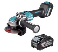 Meuleuse d'angle sans fil Makita GA 041 GU1 40 V max. 125 mm X-LOCK Brushless + 1 batterie 4,0 Ah - sans chargeur