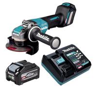 Meuleuse d'angle sans fil Makita GA 044 GU101 40 V max. 125 mm X-LOCK Brushless + 1 batterie 4,0 Ah + chargeur