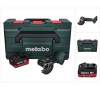 Metabo Meuleuse d'angle sans fil CC 18 LTX Brushless + 1x Batterie 5,5Ah + Coffret de transport MetaLoc - sans chargeur