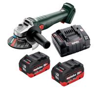 Meuleuse d'angle sans fil Metabo W 18 7-125 18 V 125 mm + 2 batteries LiHD 10,0 Ah + chargeur