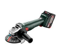 Meuleuse d'angle sans fil Metabo W 18 7-125; 18 V; 2x4,0 Ah accu.