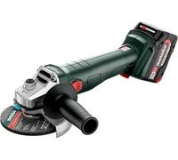 Meuleuse d'angle sans fil METABO W 18 L 9-125, 18 V, 125 mm, 2 batteries Li-Power 4,0 Ah, MetaBOX 165 L