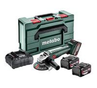 Metabo Meuleuse d'angle W 18 L 9-125 18V Ø125 mm + 3 batteries 18V 5,2 Ah + chargeur ASC 145