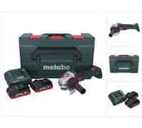 Meuleuse d'angle sans fil Metabo WB 18 LTX BL 15-125 Quick 18 V 125 mm sans balais + 2 batteries 4,0 Ah + chargeur + metaBOX
