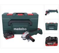 Meuleuse d'angle sans fil Metabo WPB 18 LT BL 11-125 Quick 18 V 125 mm sans balais + 1 batterie 10,0 Ah + metaBOX - sans chargeur