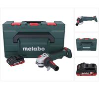 Meuleuse d'angle sans fil Metabo WPB 18 LT BL 11-125 Quick 18 V 125 mm sans balais + 1 batterie 4,0 Ah + metaBOX - sans chargeur