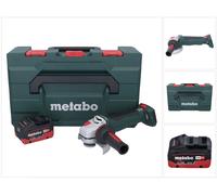 Meuleuse d'angle sans fil Metabo WPB 18 LT BL 11-125 Quick 18 V 125 mm sans balais + 1 batterie 5,5 Ah + metaBOX - sans chargeur
