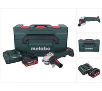Meuleuse d'angle sans fil Metabo WPB 18 LT BL 11-125 Quick 18 V 125 mm sans balais + 1 batterie 5,5 Ah + chargeur + metaBOX
