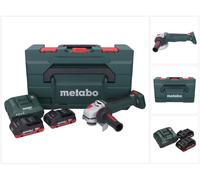 Meuleuse d'angle sans fil Metabo WPB 18 LT BL 11-125 Quick 18 V 125 mm sans balais + 2 batteries 4,0 Ah + chargeur + metaBOX