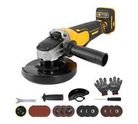 Meuleuse d'angle sans fil pour batterie Dewalt 18 V 20 V, outil de meuleuse électrique de 125 mm, moteur sans balais 8500 tr/min pour couper, meuler et polir (pas de batterie)