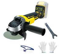 Meuleuse d'angle sans fil pour batterie Dewalt 20 V, meuleuse sans balais de 125 mm, meuleuse en métal à 4 vitesses pour roues de 12,4 cm, 6600 tr/min pour couper, polir et meuler (sans batterie ni