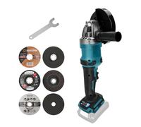 Meuleuse d'angle sans fil pour batterie Makita 18 V, 10 000 tr/min, meuleuse d'angle sans balais pour roues de 125 mm, 4 vitesses variables pour meulage, coupe, polissage (outil uniquement)