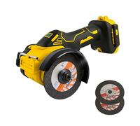 Meuleuse d'angle sans fil pour Dewalt 18/20 V, mini meuleuse d'angle sans balais 20 000 tr/min 75 mm petit outil d'angle avec 2 pièces disques pour couper, polir, meuler (pour Dewalt)