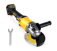 Meuleuse d'angle sans fil pour Dewalt 18 V 20 V, 125 mm, 10 000 tr/min, outil de coupe électrique sans fil, moteur sans balais pour bois, plastique, métal, meulage, polissage (pas de batterie)