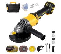 Meuleuse d'angle sans fil pour Dewalt (sans batterie), 125 mm 10 000 tr/min Outil de coupe électrique Moteur sans balais avec 6 disques de coupe pour couper le bois, le plastique, le métal