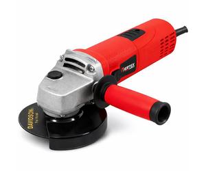 Meuleuse d'angle VERTEX avec régulation de la vitesse, 900 W, disque de 125 mm, tronçonneuse puissante, rouge