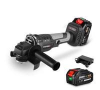 Meuleuse d'angle - YOFIDRA - 125 mm 850W (sans fil) - 20V 1,5Ah - Moteur sans balais - 3 vitesses